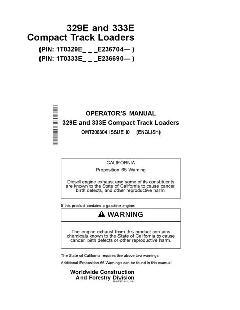 john deere 333e track replacement|john deere 333e owners manual.